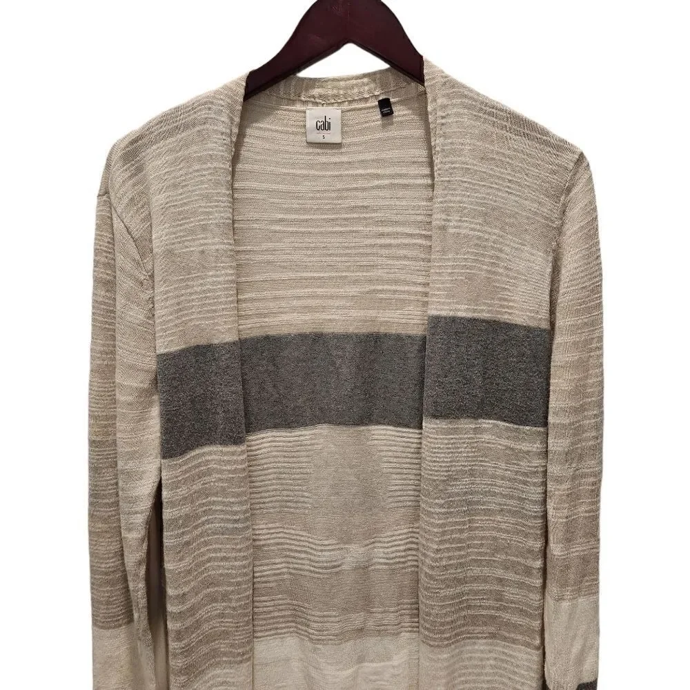 CAbi 5018 Vineyard Sweater Small Open Duster Cardigan Womens Career - Picture 4 of 8